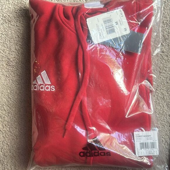 Adidas Unisex Core Red Hoodie! - Picture 3 of 12